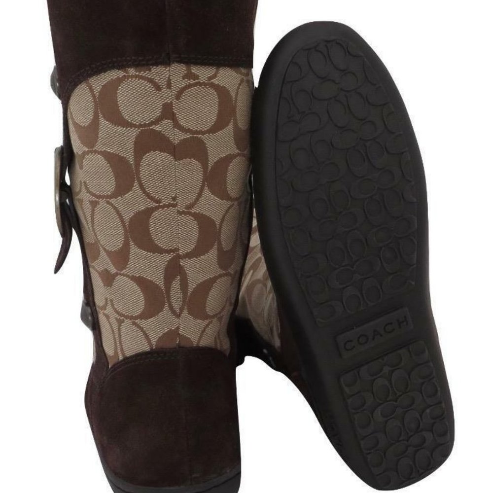 Coach Meyer Signature Winter Boots Women's 5 - Picture 4 of 4